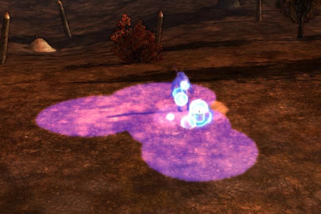 A sample of the mana missile barrage