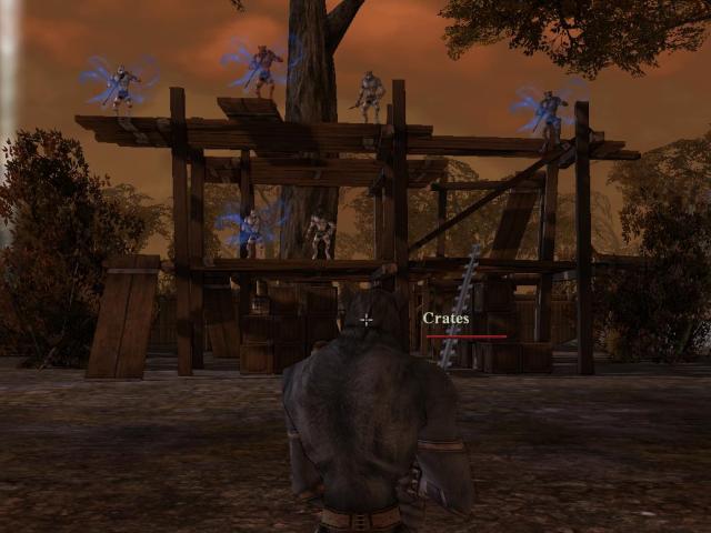 View of the contestant in our mana missile game